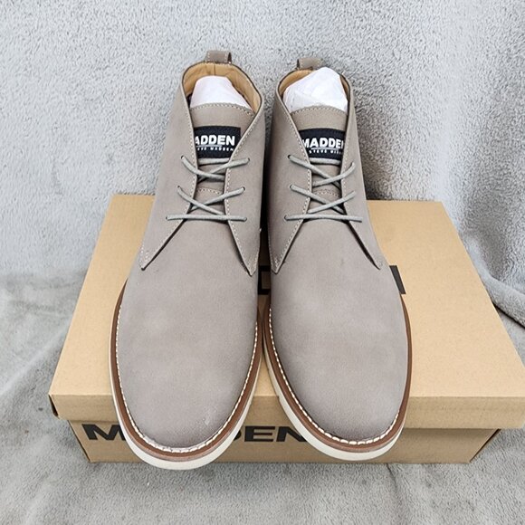 Madden Shoes Mens Size 12 Gray Lace Up Chukka Boots *NWT* main image 13